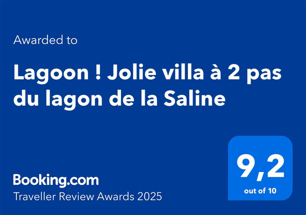 Lagoon ! Jolie Villa A 2 Pas Du Lagon De La Saline المظهر الخارجي الصورة